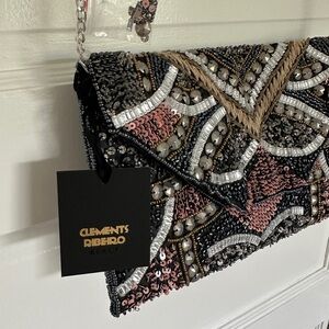 Anthro beaded purse